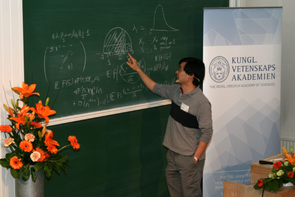 Terence Tao at the Prize Symposium in Mathematics, 14 May. Photo: Erik Huss, the Royal Swedish Academy of Sciences.